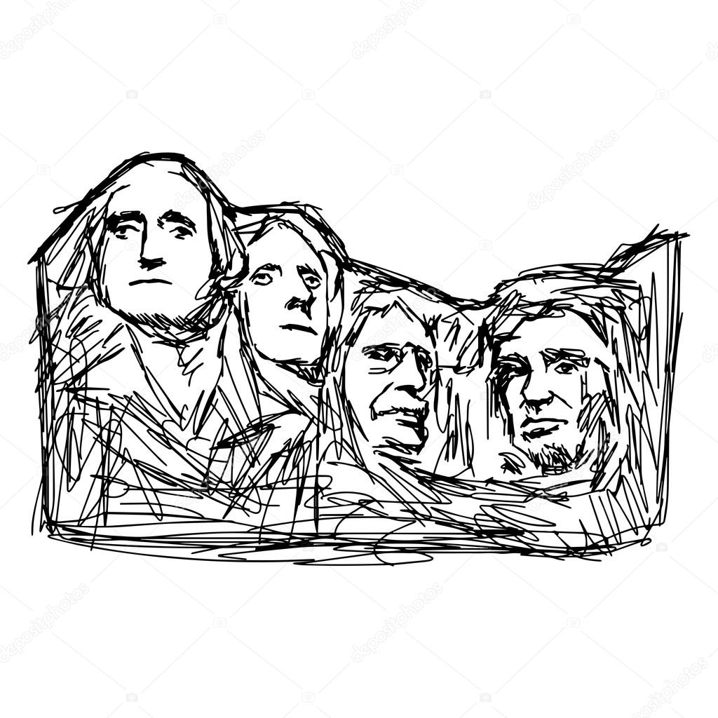 Mount Rushmore Drawing at GetDrawings | Free download