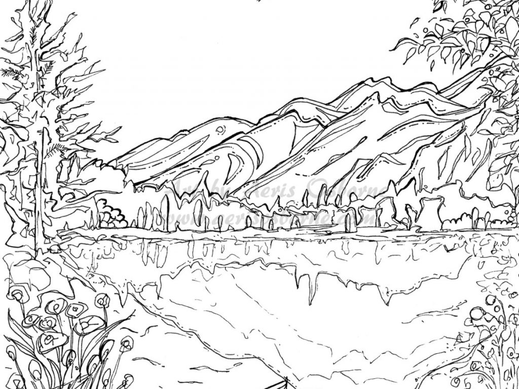 mountain-scene-drawing-at-getdrawings-free-download