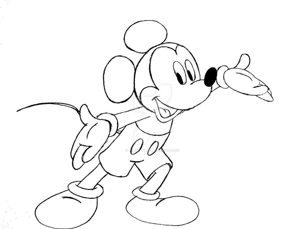 stick mouse drawing