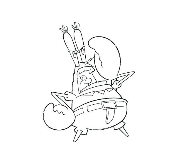 Mr Krabs Drawing At Getdrawings Free Download