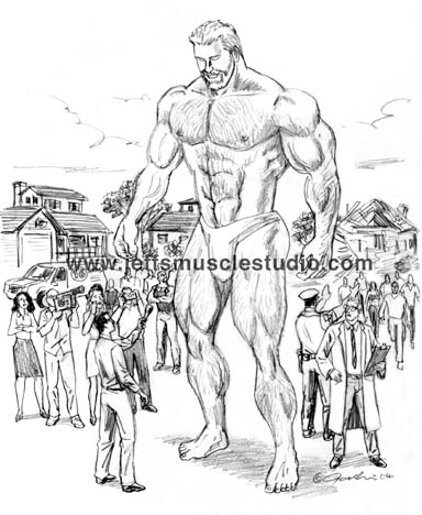 Muscular Man Drawing at GetDrawings | Free download