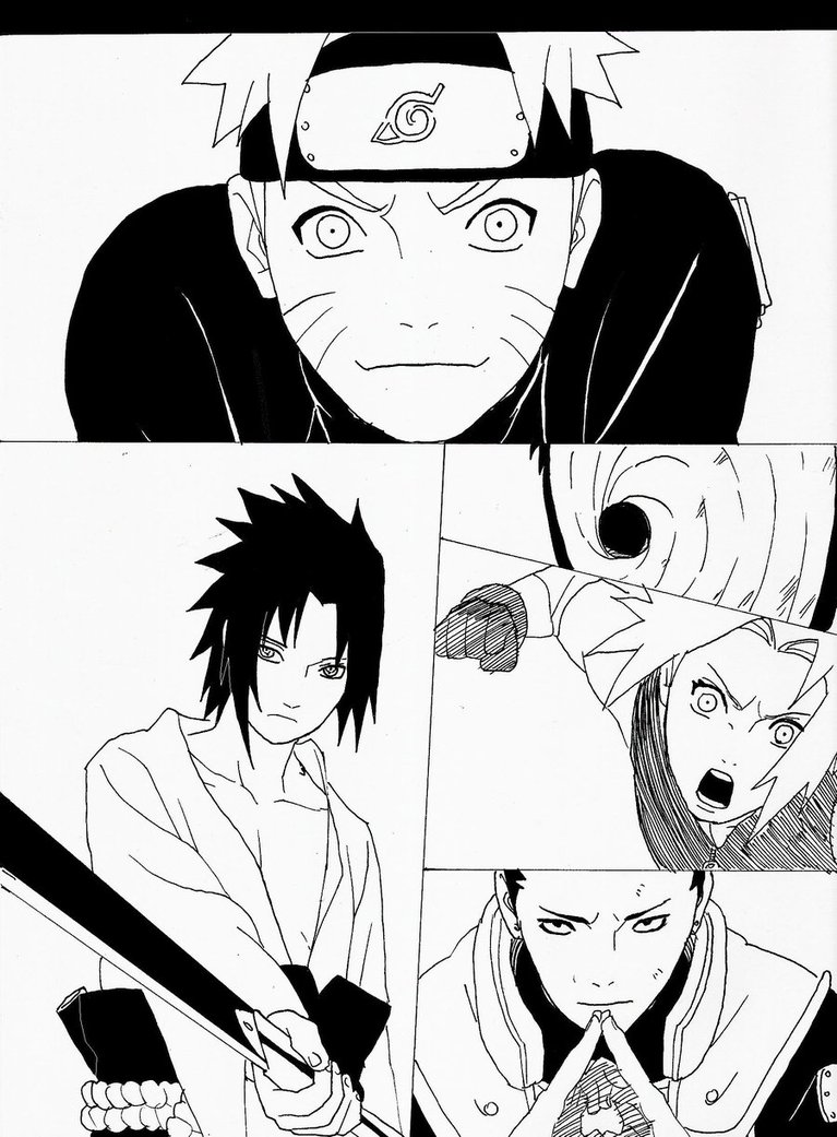 Naruto Characters Drawing at GetDrawings | Free download