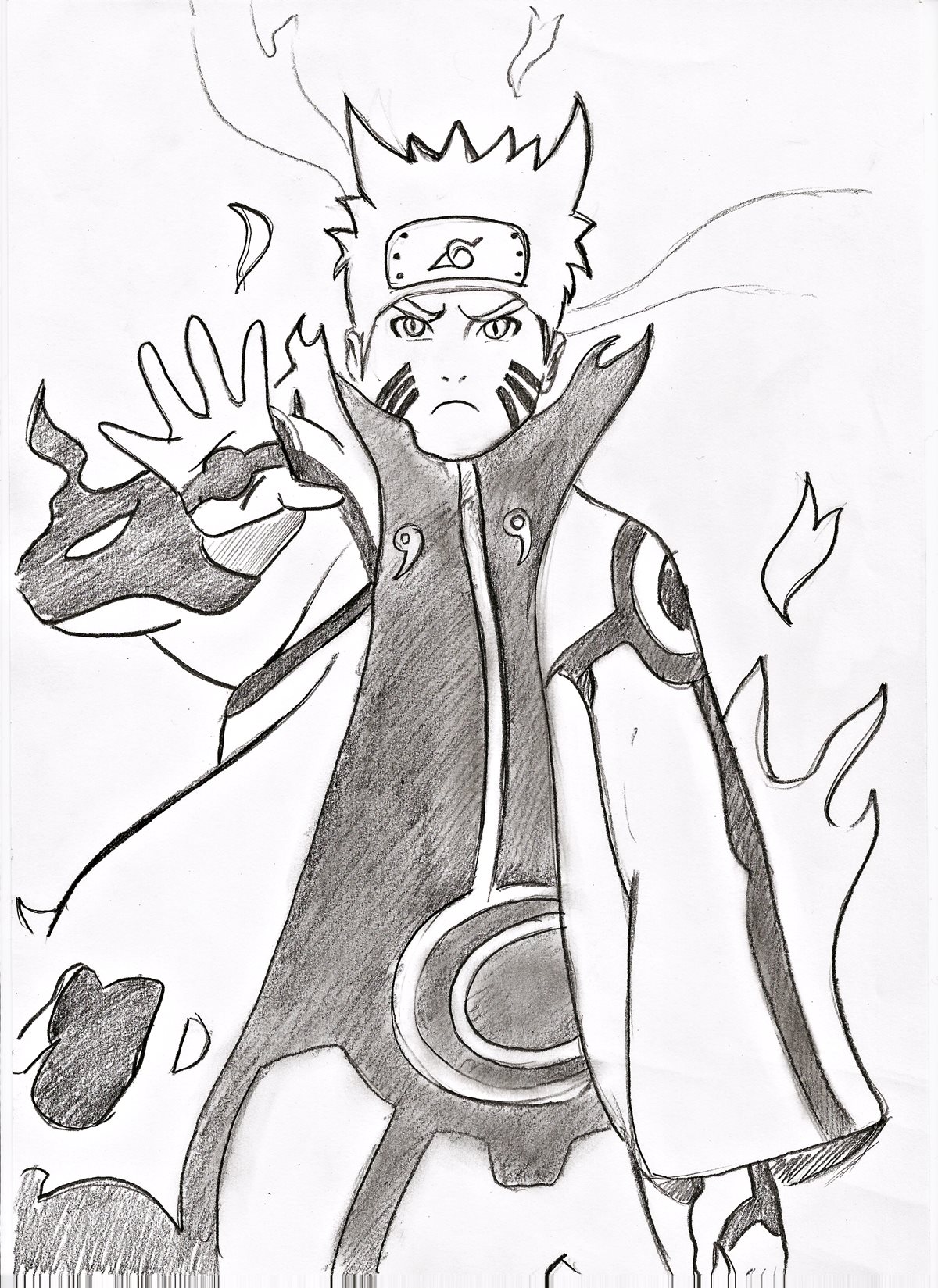 Naruto Pencil Drawing By Manuel Sama On Deviantart