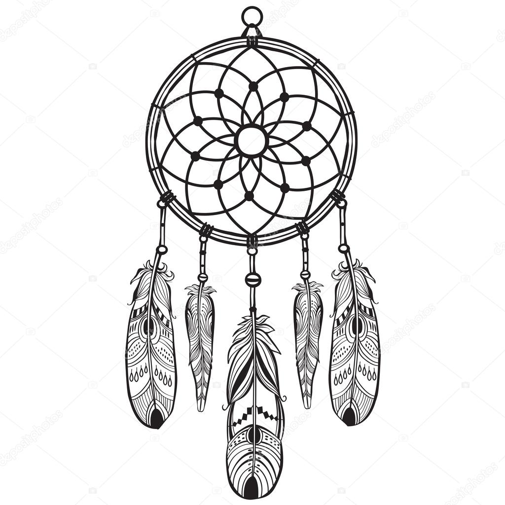Native American Dreamcatcher Drawing at GetDrawings Free download