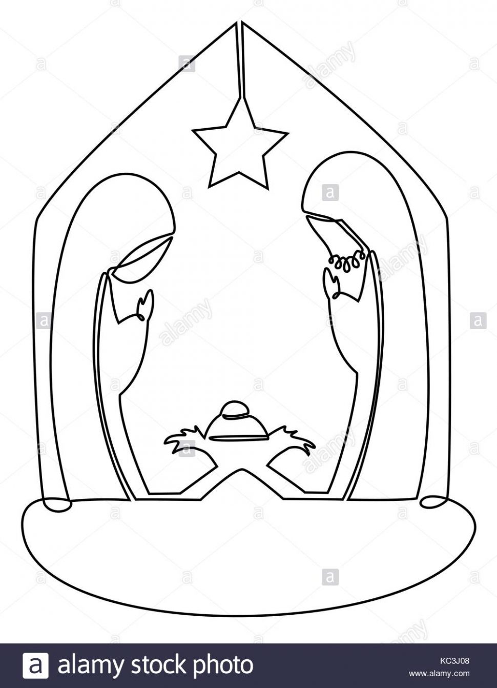 Nativity Line Drawing at GetDrawings Free download