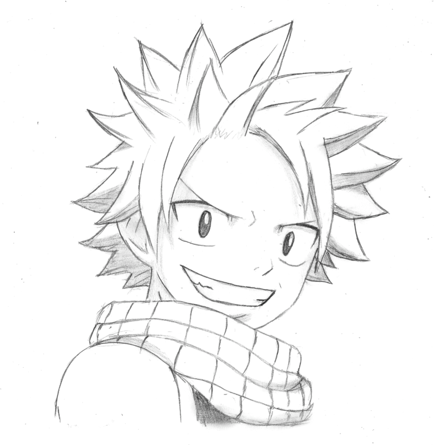 Natsu Dragneel From Fairy Tail Drawing At Getdrawings 