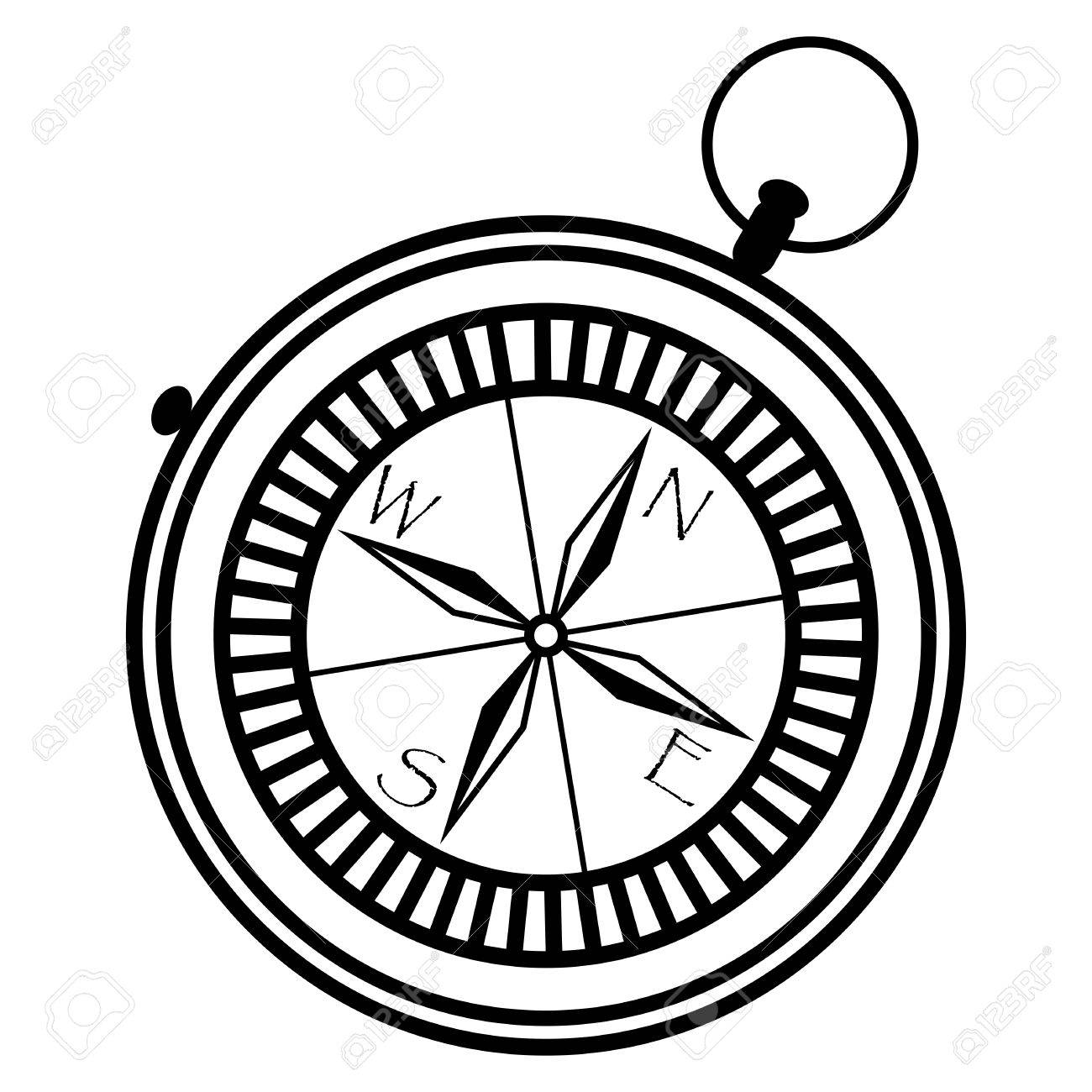 Nautical Compass Drawing at GetDrawings | Free download