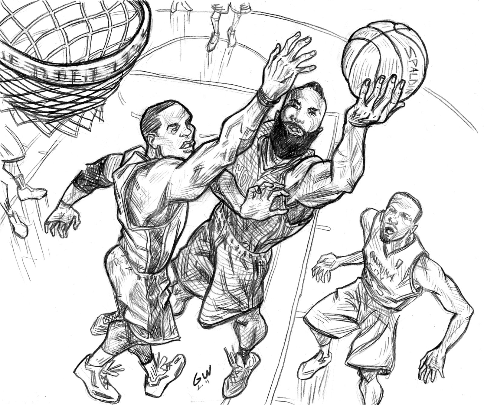 NBA Drawing at GetDrawings Free download