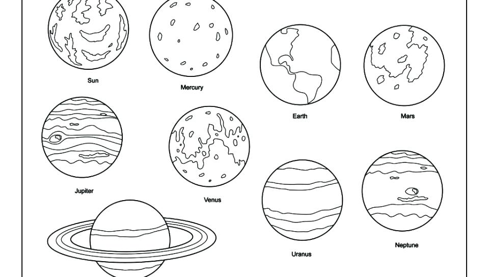 Universe Outline Coloring Pages