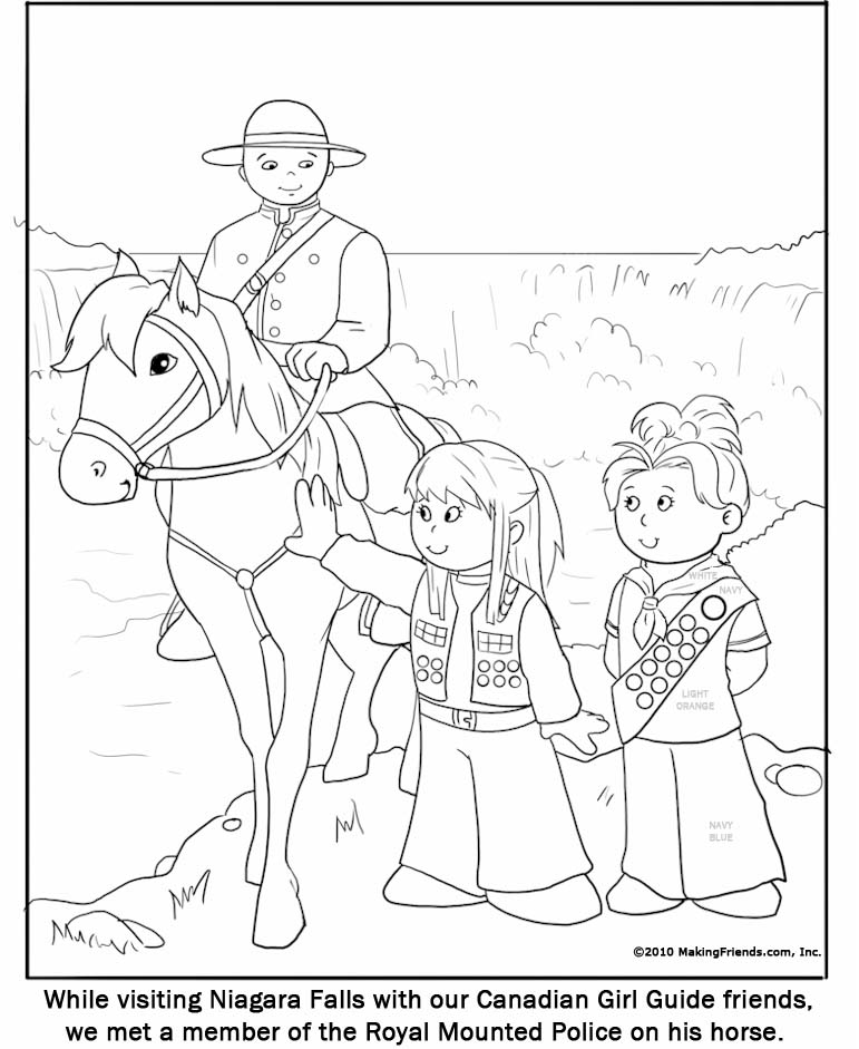 Cute Making Friends Coloring Pages 