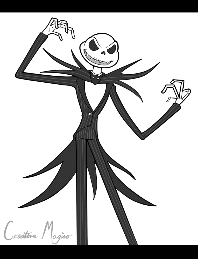 How To Draw Jack From The Night Before Christmas Nightmare Before