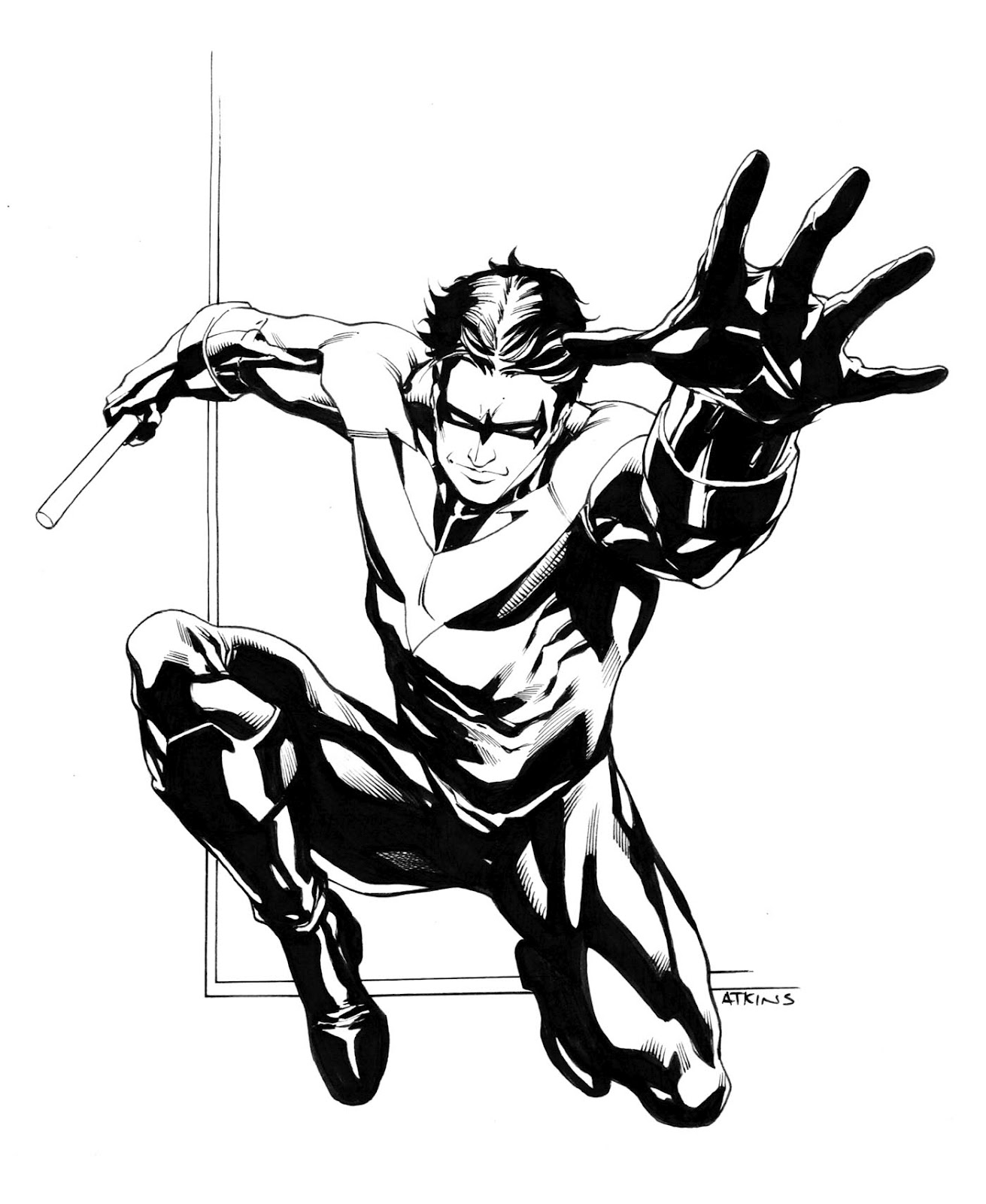 Nightwing Drawing at GetDrawings | Free download