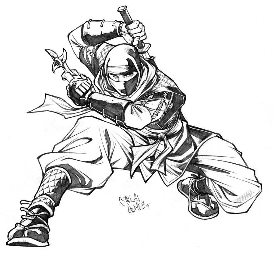 Ninja Pencil Drawing at GetDrawings Free download