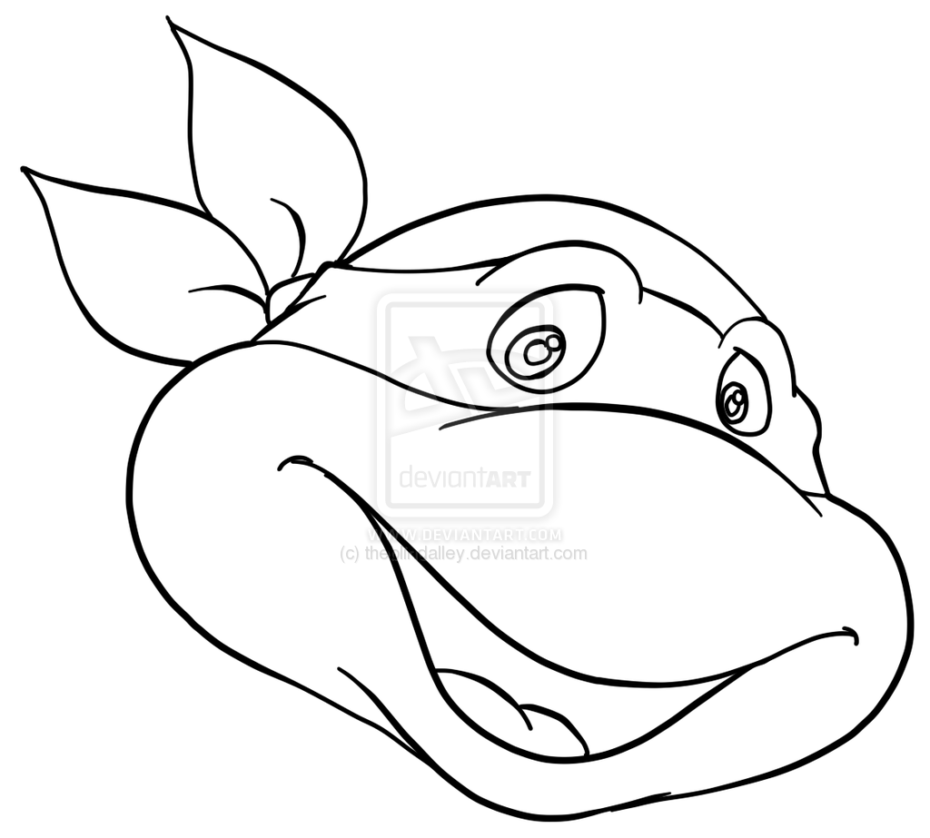 Ninja Turtle Face Drawing at GetDrawings | Free download