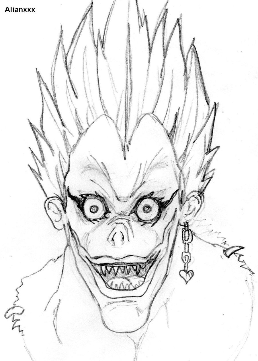 The best free Ryuk drawing images. Download from 12 free drawings of