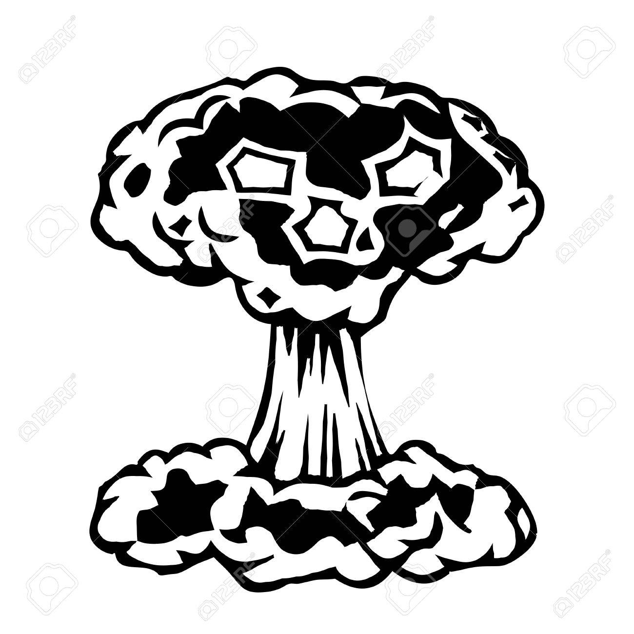 Nuke Drawing How To Draw A Nuke, Nuclear Blast, Step By Step, Other