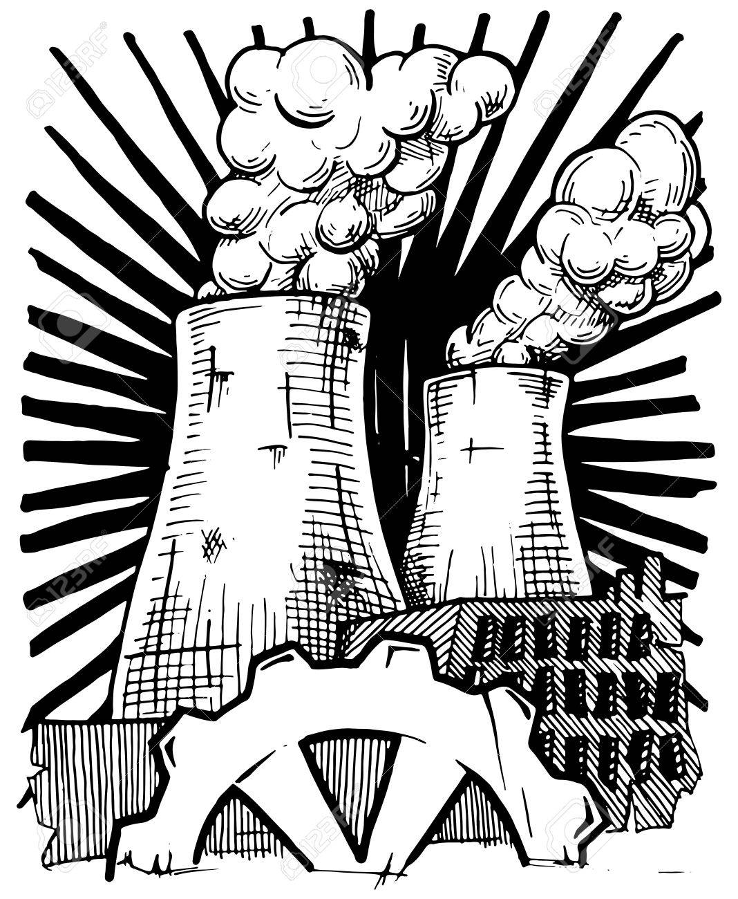 Nuclear Power Plant Drawing at GetDrawings Free download