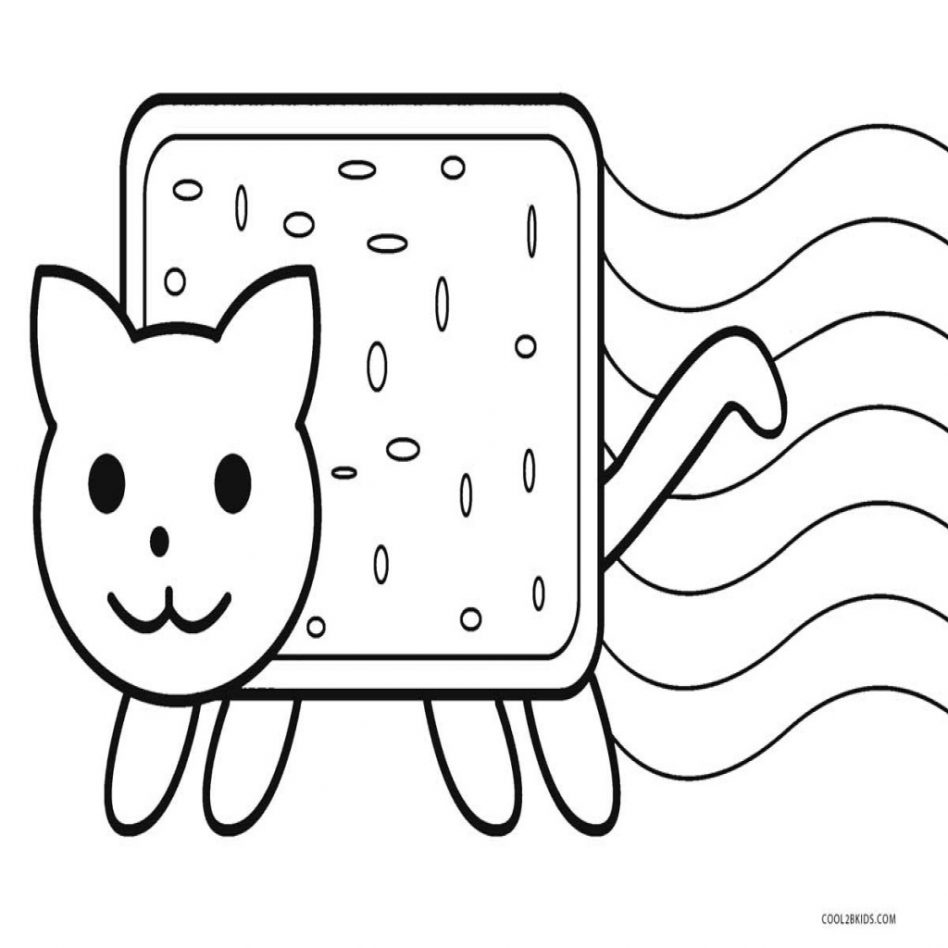 Cute Nyan Cat Coloring Pages