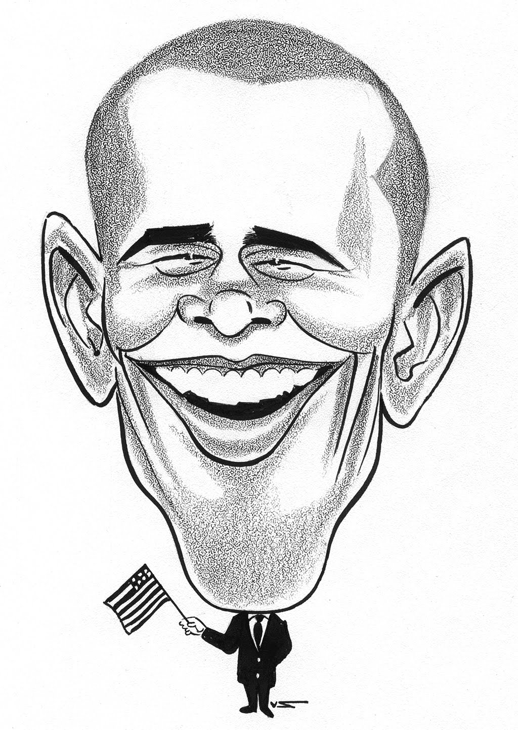 Obama Caricature Drawing at GetDrawings Free download