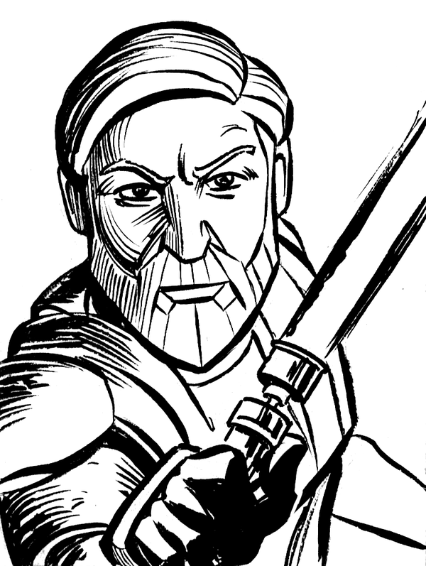 Obi Wan Kenobi Drawing at GetDrawings | Free download