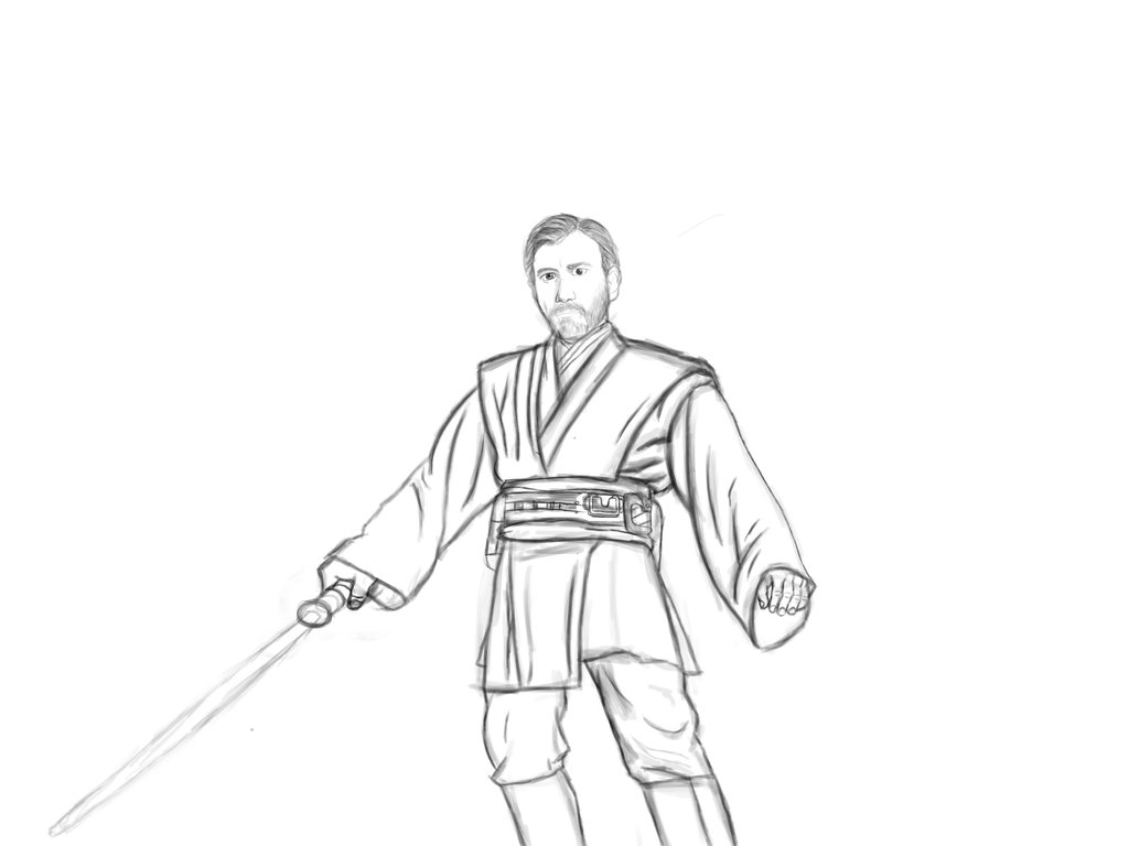 Obi Wan Kenobi Drawing At Getdrawings Free Download