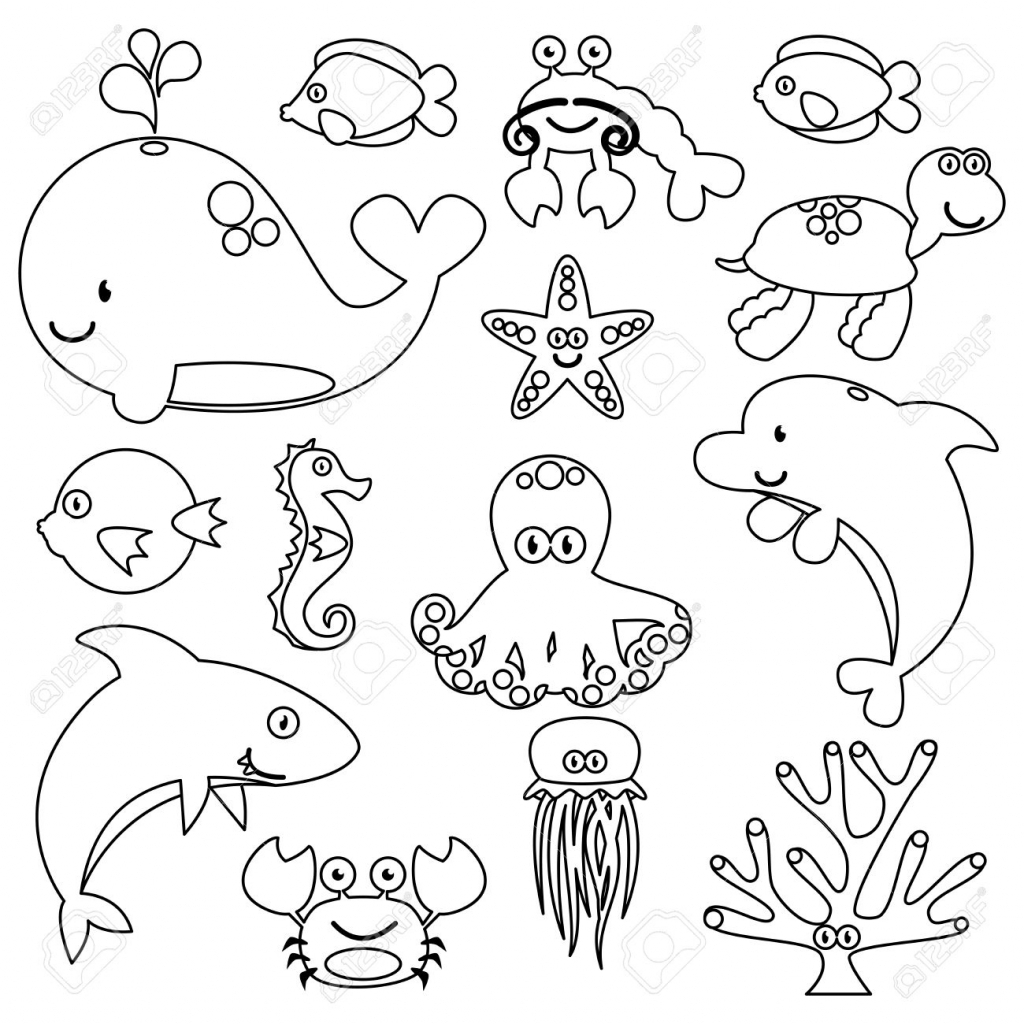 Ocean Animals Drawing at GetDrawings Free download