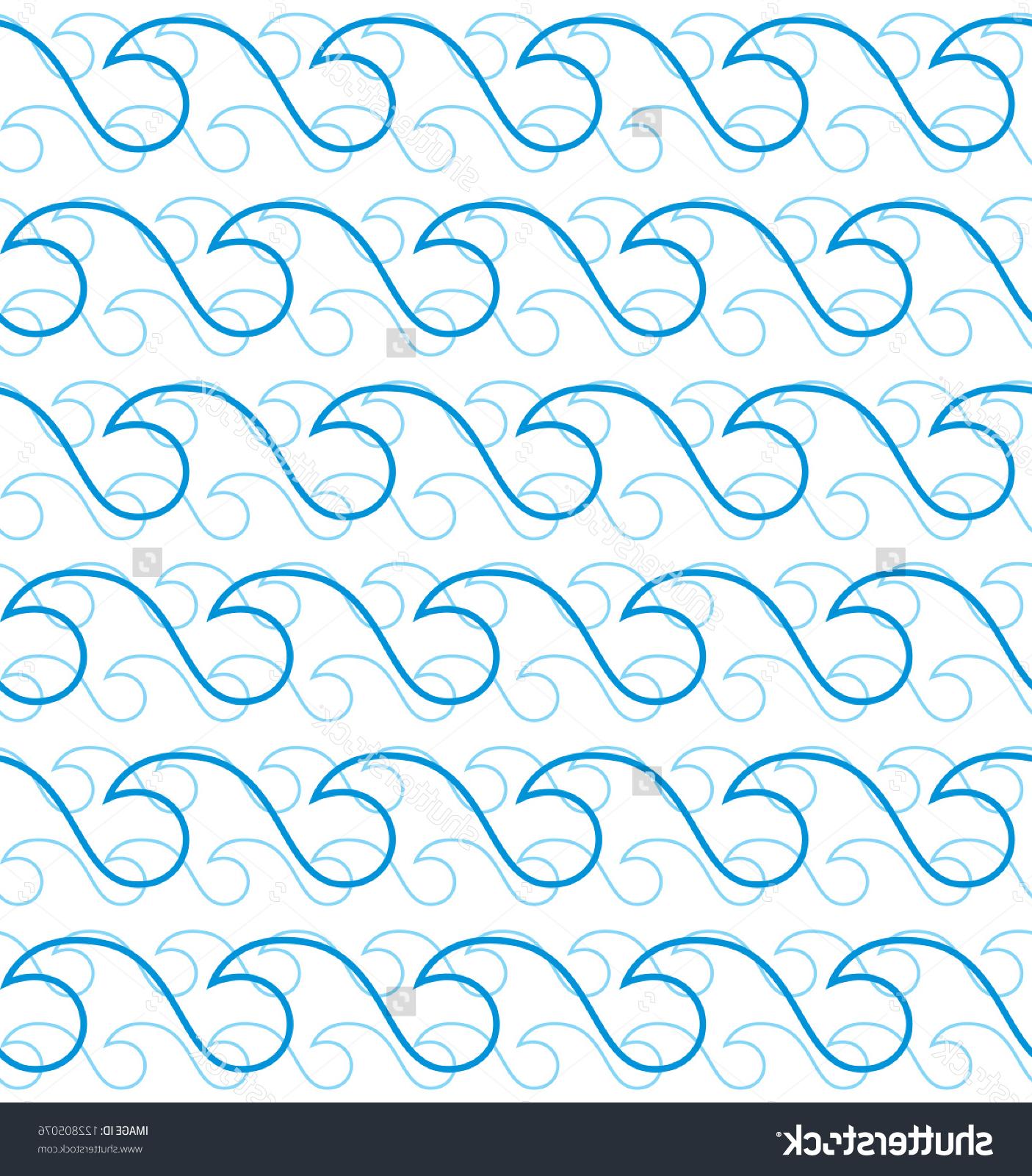 line drawing waves
