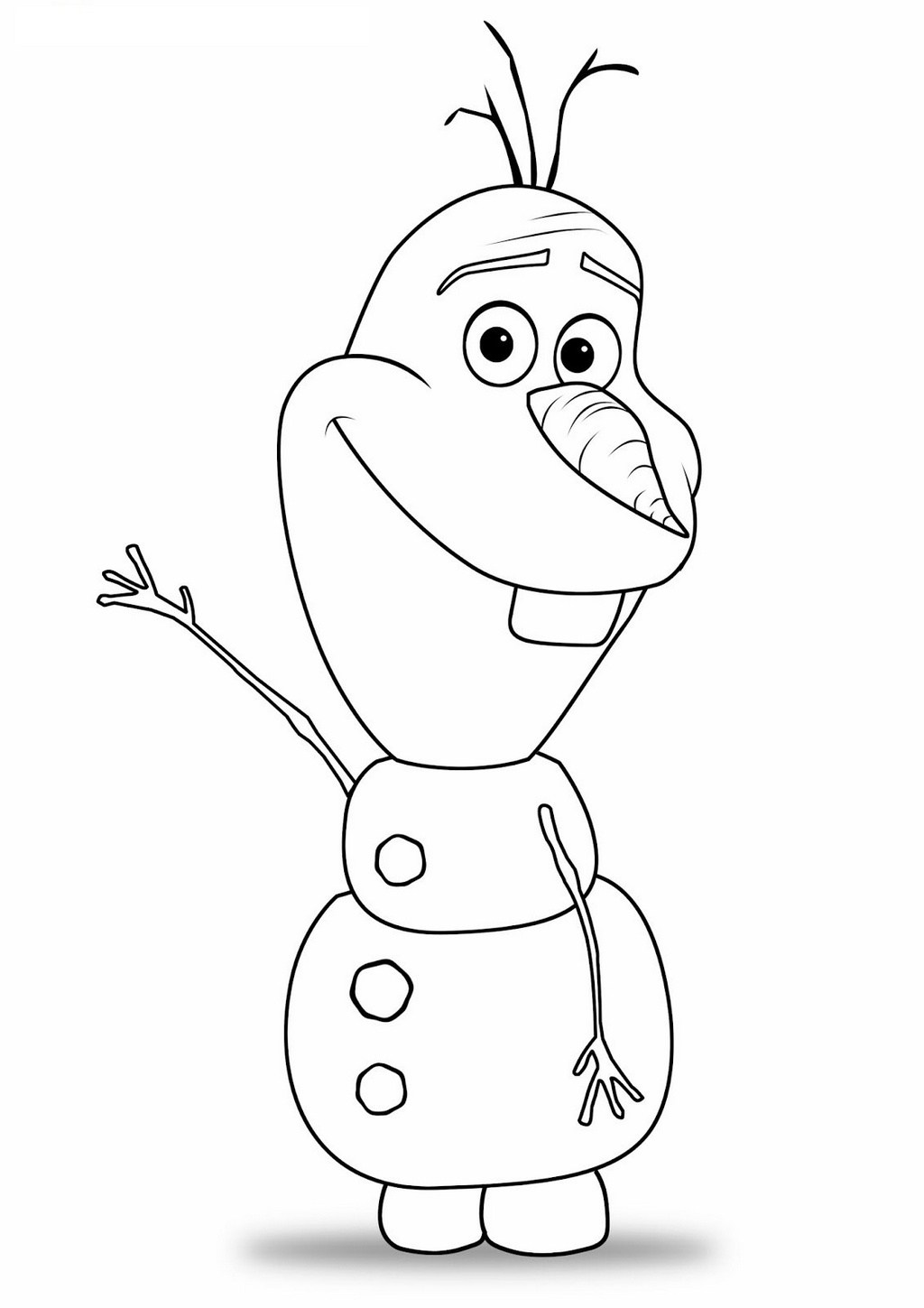 Olaf The Snowman Drawing at GetDrawings Free download