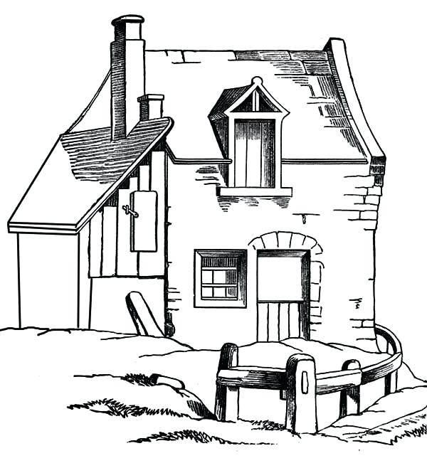 Old Barn Drawing at GetDrawings | Free download