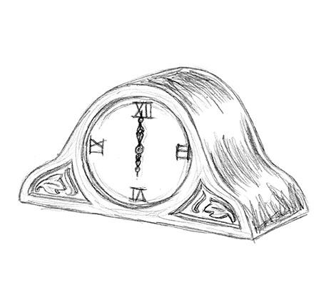 Old Clock Drawing at GetDrawings | Free download