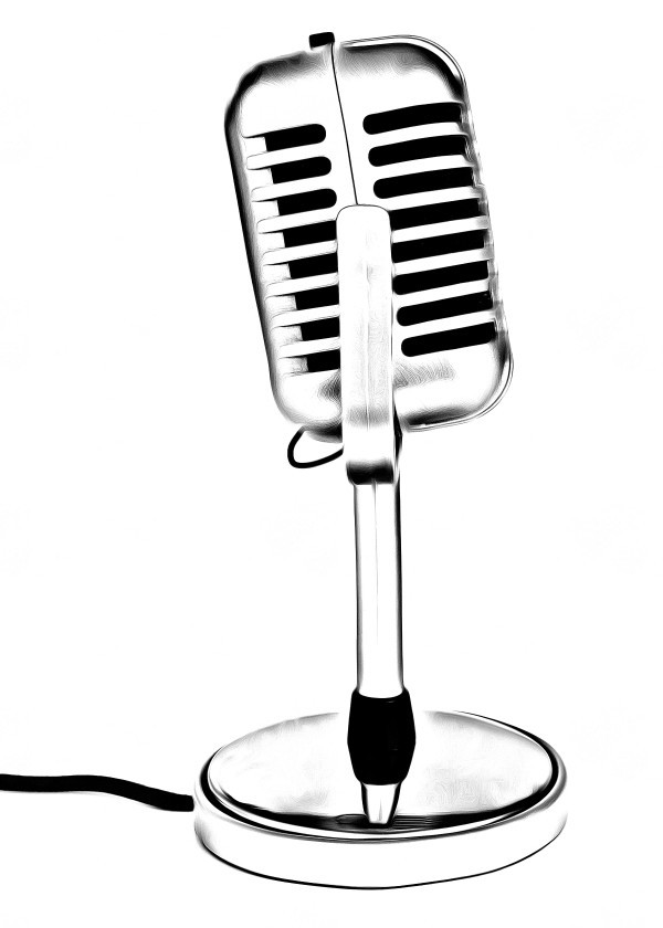 Old Microphone Drawing at GetDrawings Free download