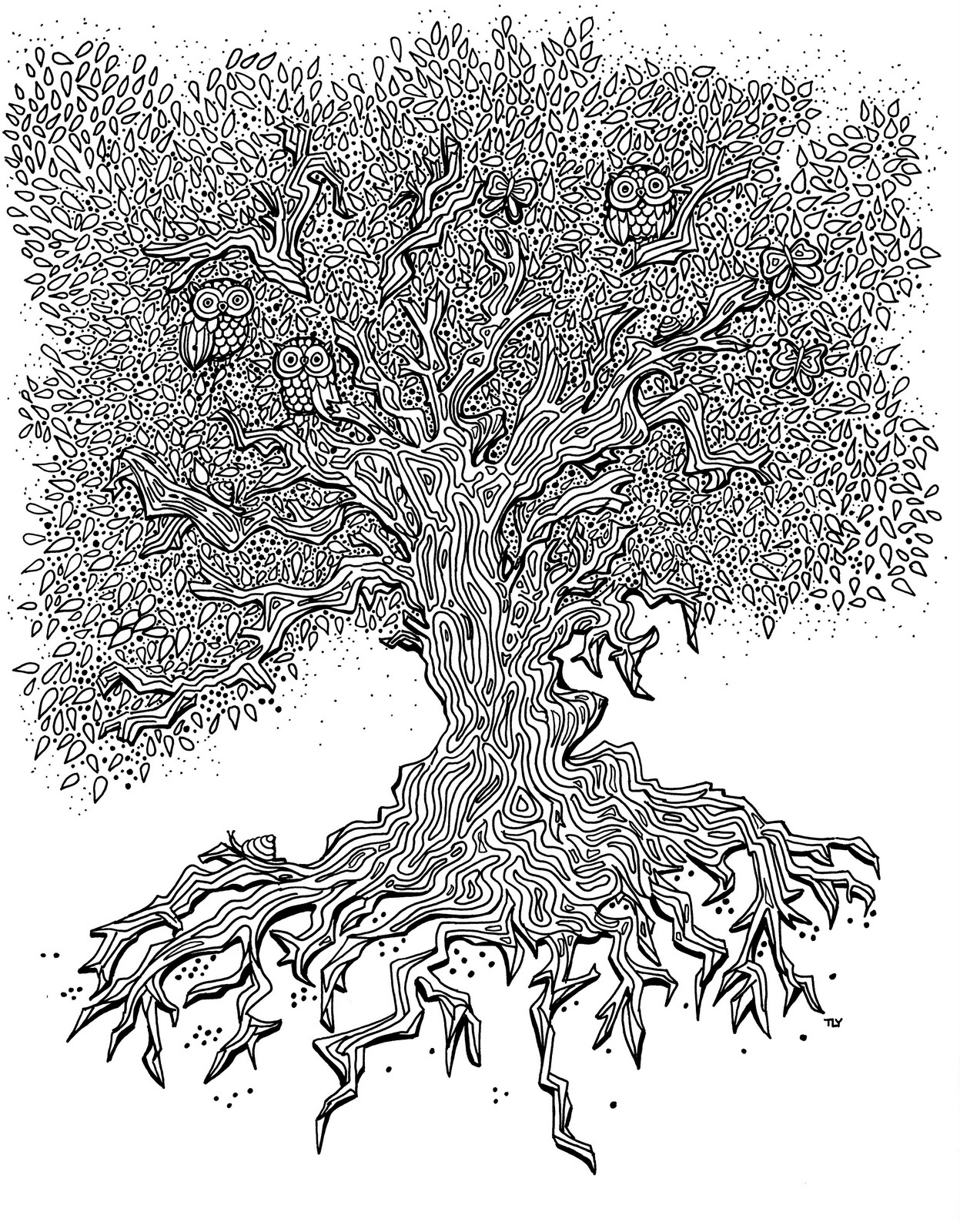 Дудлинг дерево