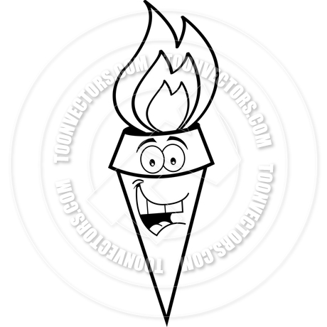 Olympic Torch Drawing at GetDrawings | Free download