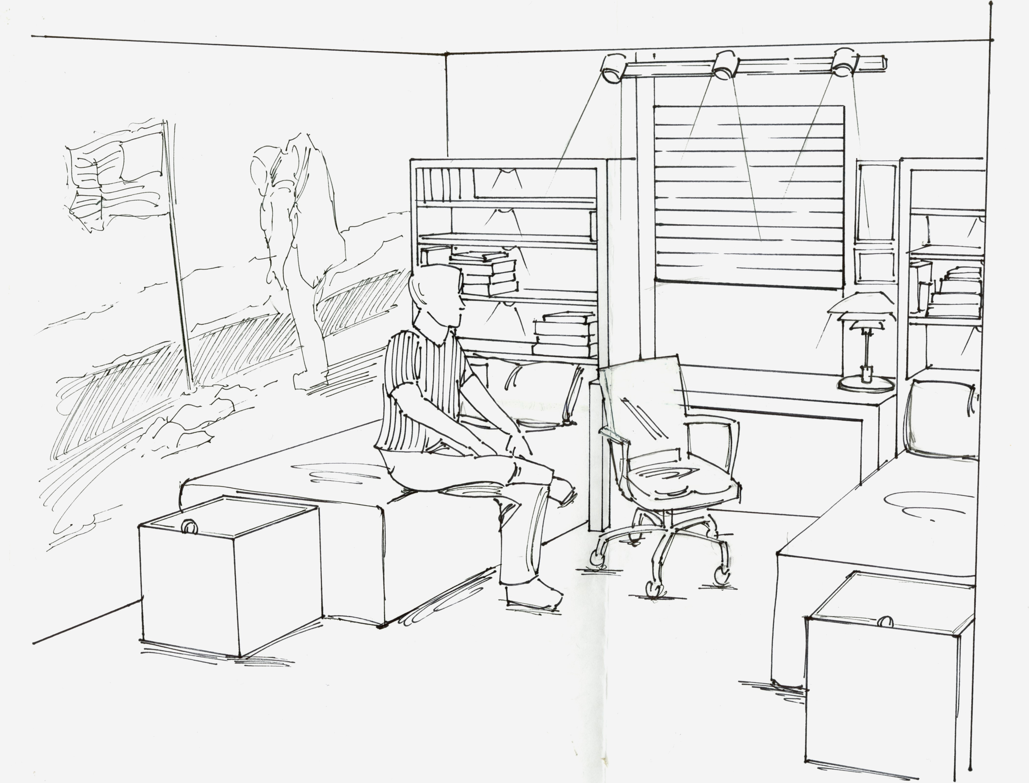 One Point Perspective Room Drawing at GetDrawings | Free download
