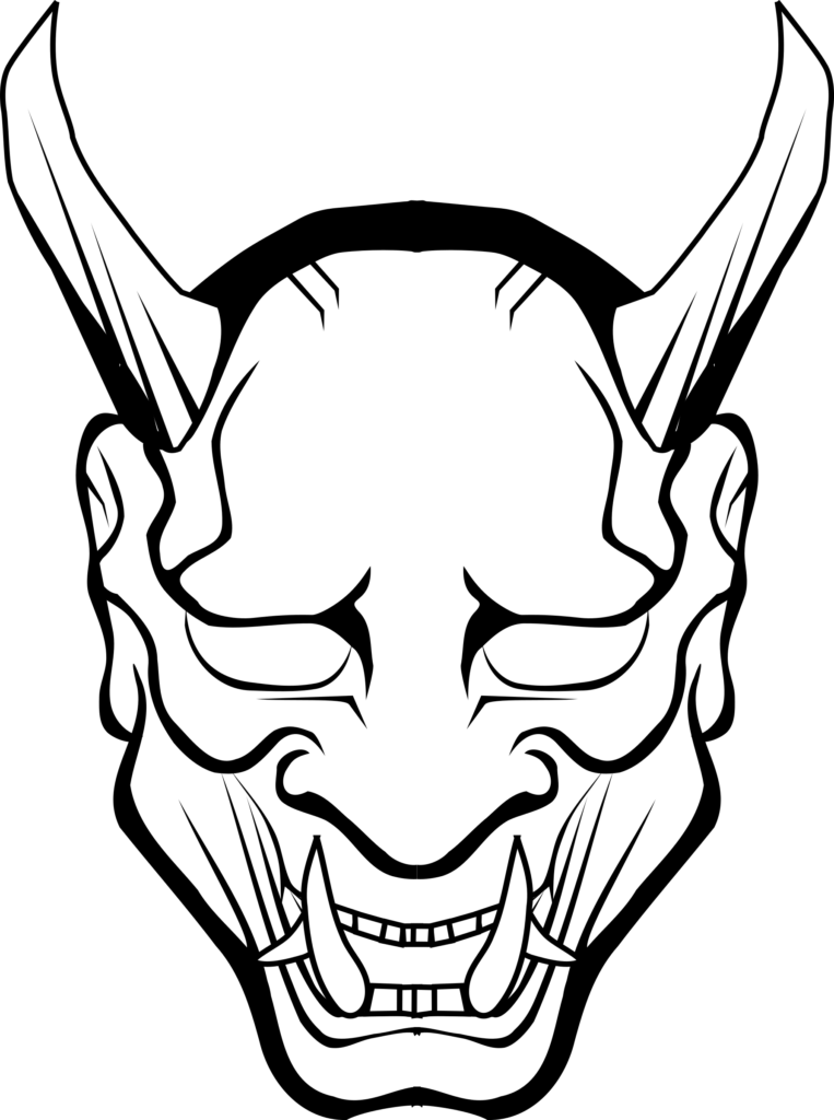 Oni Mask Drawing at GetDrawings Free download