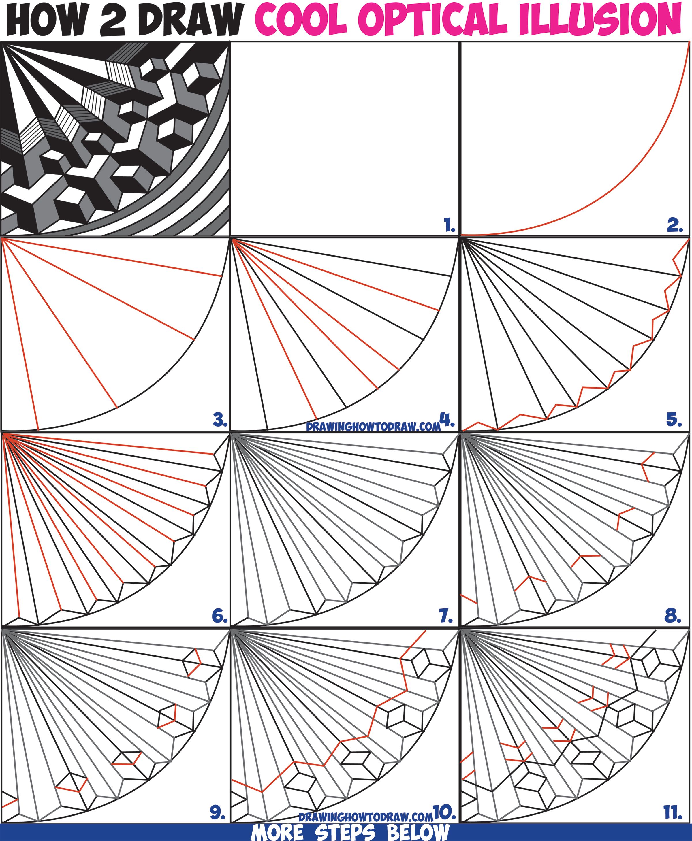 Optical Illusion Drawing at GetDrawings | Free download