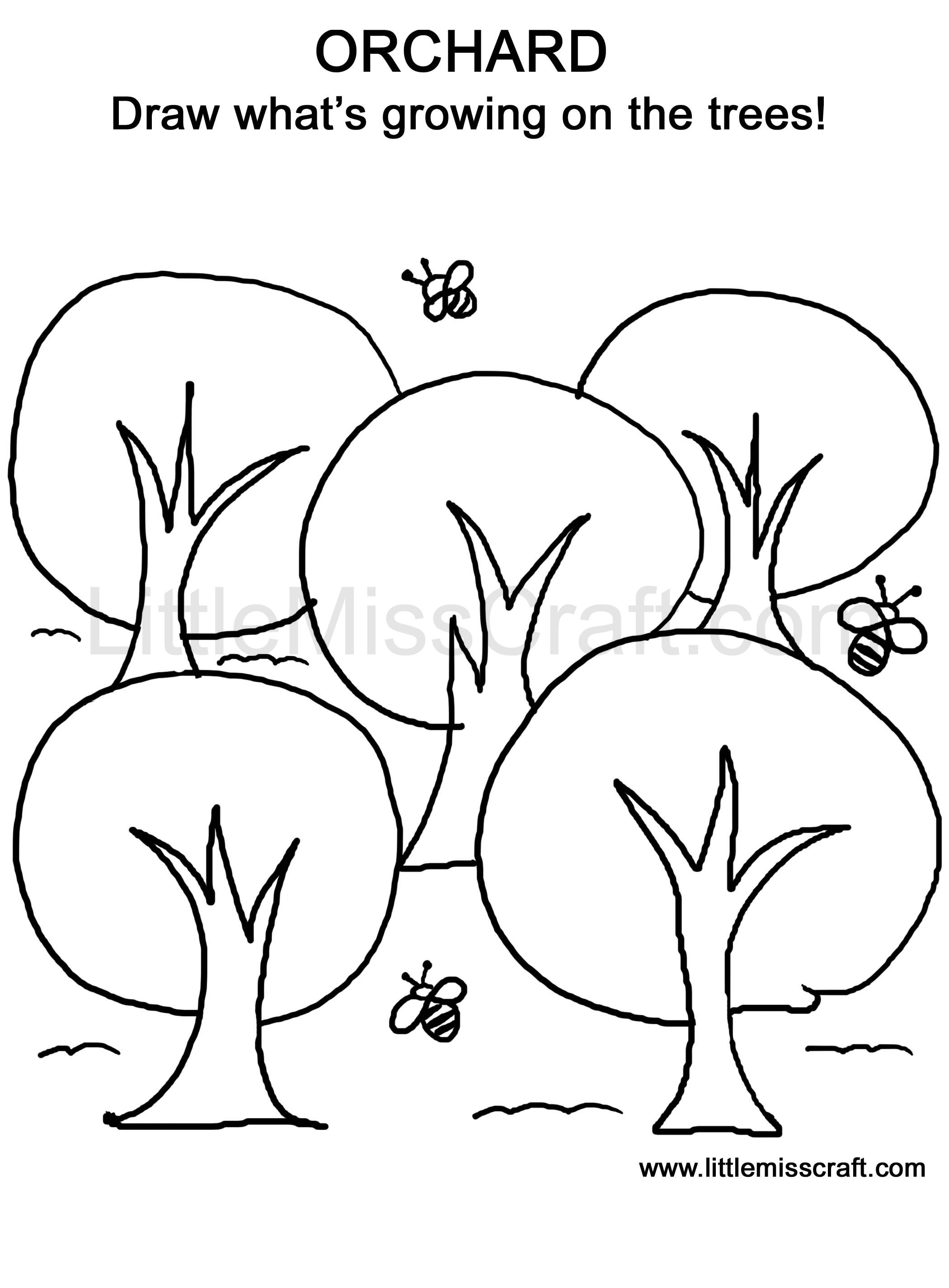 Orchard Drawing at GetDrawings | Free download