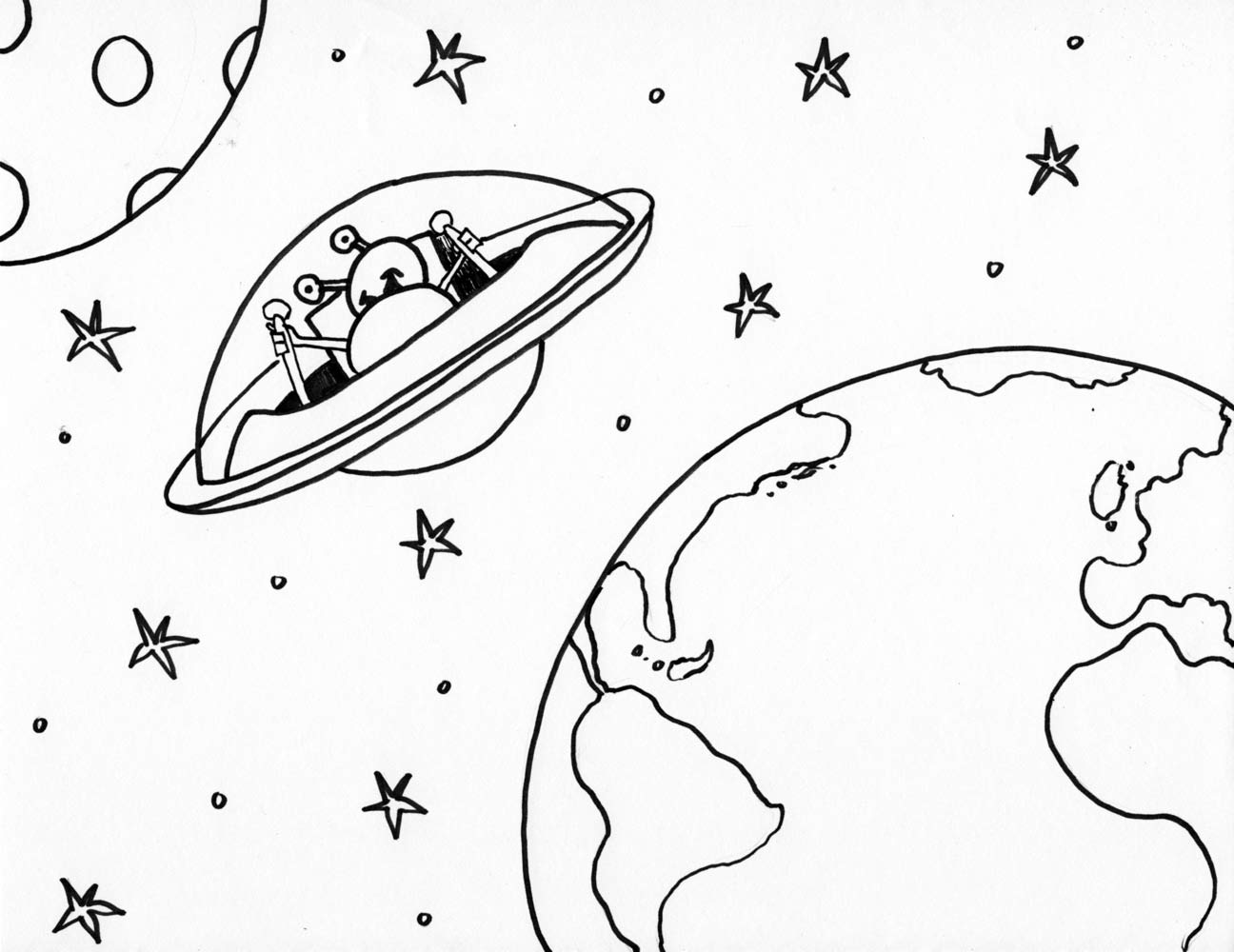 Outer Space Drawing at GetDrawings | Free download