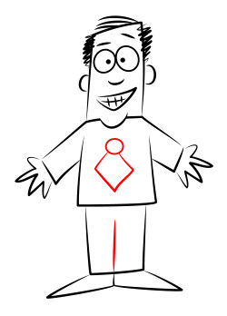 Outline Drawing Of A Person at GetDrawings | Free download