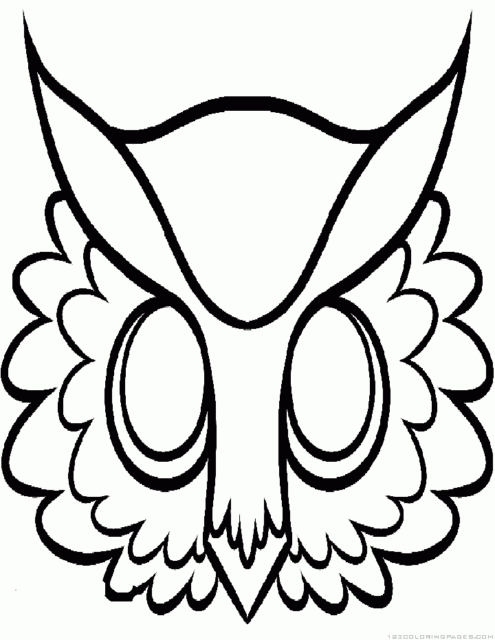 Owl Face Drawing at GetDrawings | Free download