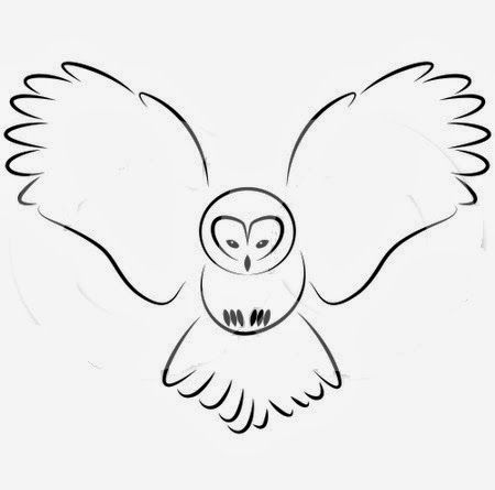 Owl Outline Drawing at GetDrawings | Free download