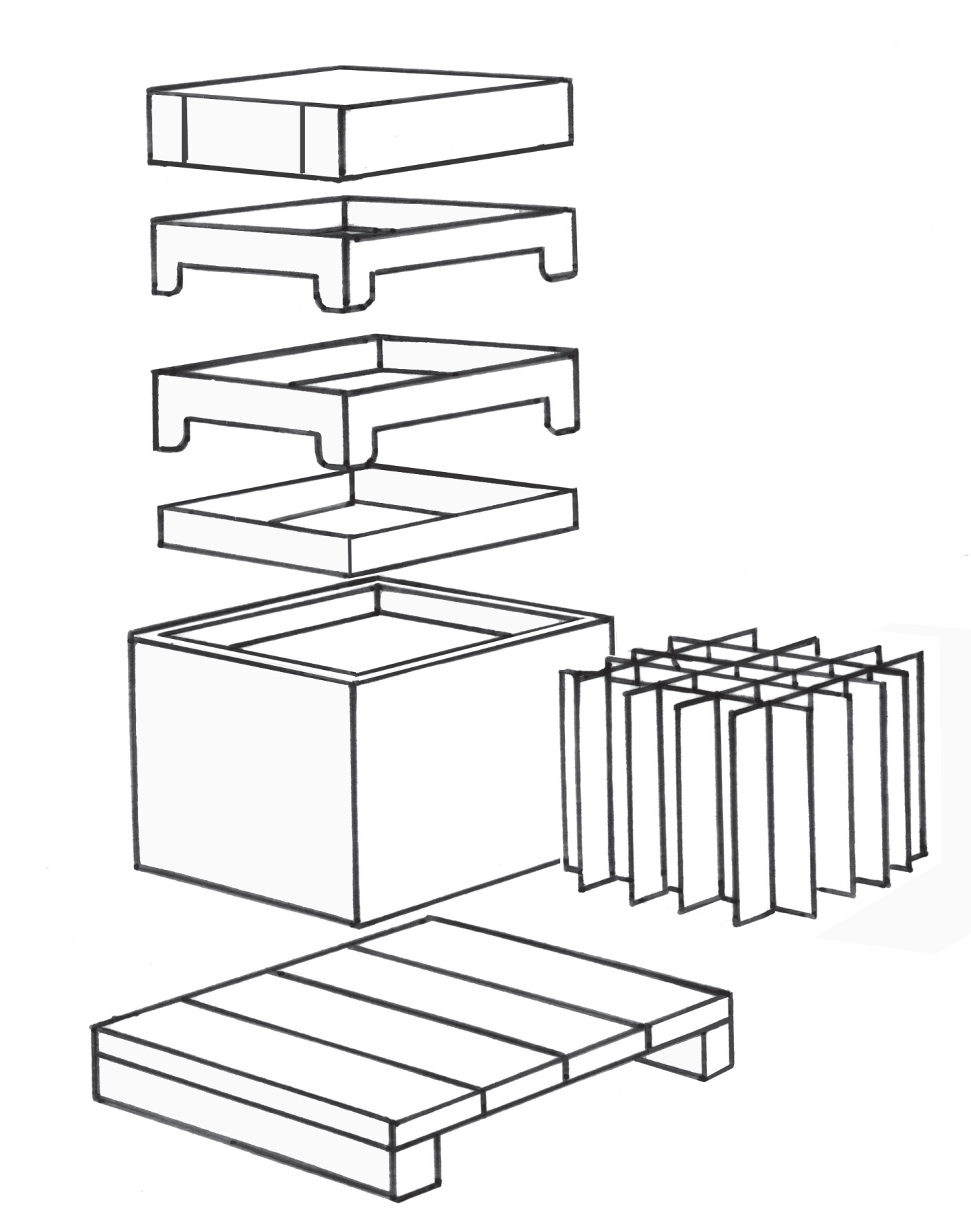 Pallet Drawing at GetDrawings Free download