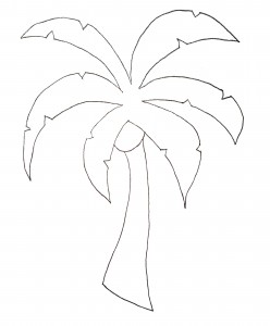 Palm Tree Line Drawing at GetDrawings | Free download