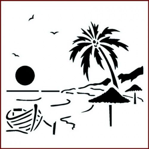 Palm Tree Sunset Drawing at GetDrawings | Free download