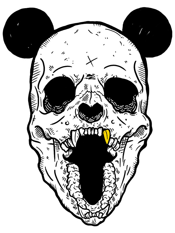 Panda Skull Drawing at GetDrawings | Free download