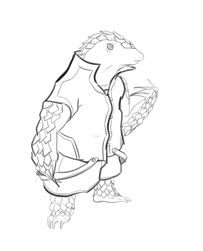 Pangolin Drawing at GetDrawings | Free download