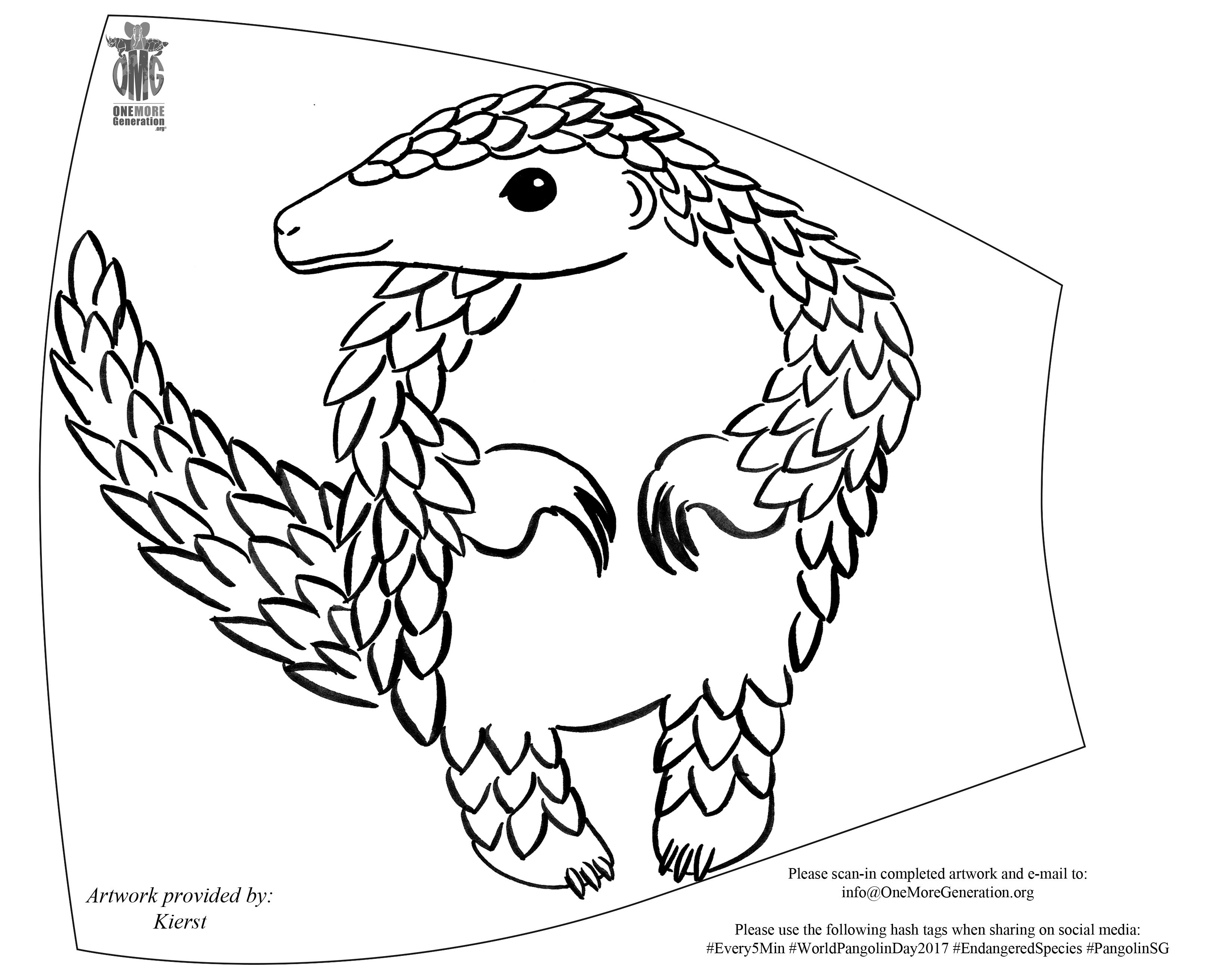 Pangolin Drawing at GetDrawings | Free download