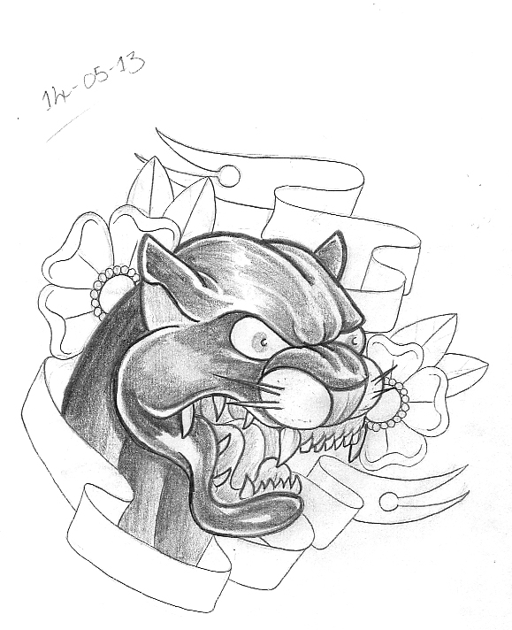 Panther Head Drawing at GetDrawings | Free download