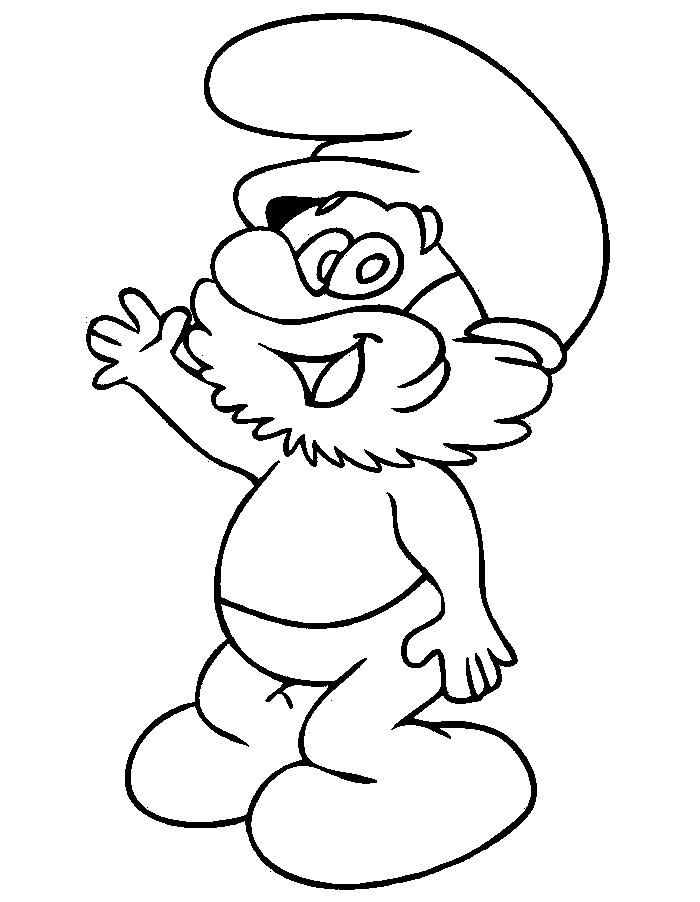 Papa Smurf Drawing At Getdrawings 