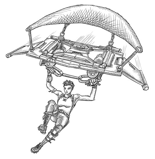parachute drawing 13